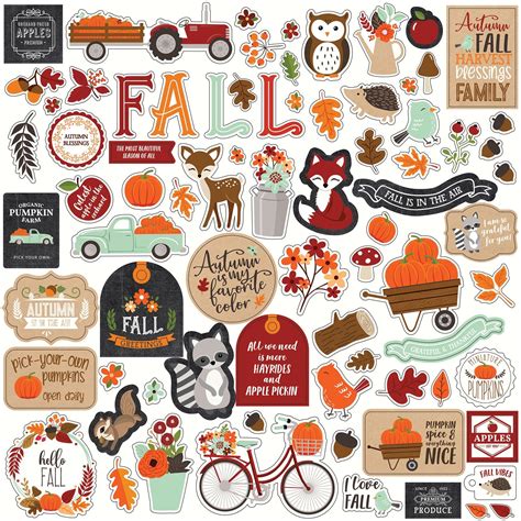 Fall Stickers Printable